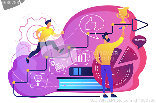 Image of Business coaching concept vector illustration.
