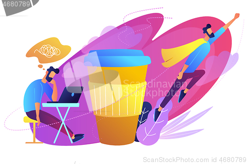 Image of Coffee break concept vector illustration.