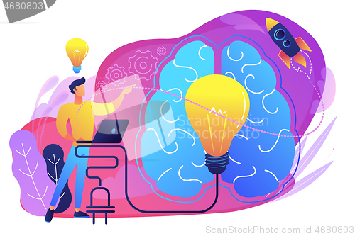 Image of Brainstorm concept vector illustration.