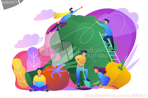 Image of Vegetarianism concept vector illustration.