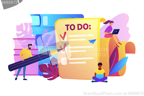 Image of Task management it concept vector illustration