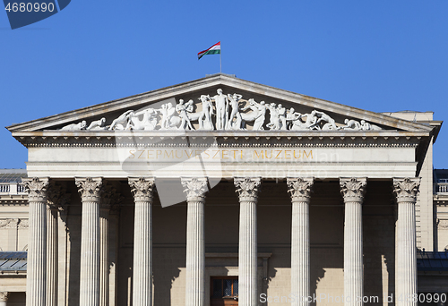 Image of Budapest, HUNGARY - FEBRUARY 15, 2015 - Museum of Fine Arts in Heroes' square