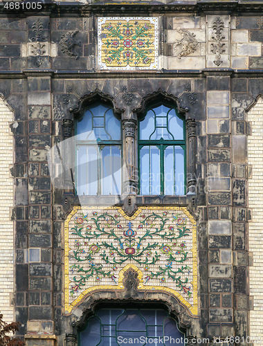 Image of Facade of Museum of Applied arts in Budapest