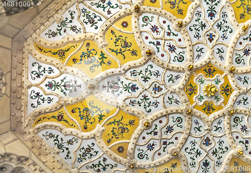 Image of Ceiling of Museum of Applied arts in Budapest