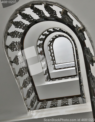 Image of Spiral staircase in a residential house