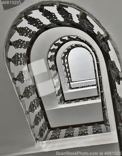 Image of Spiral staircase in a residential house