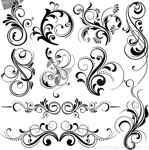 Image of floral design elements