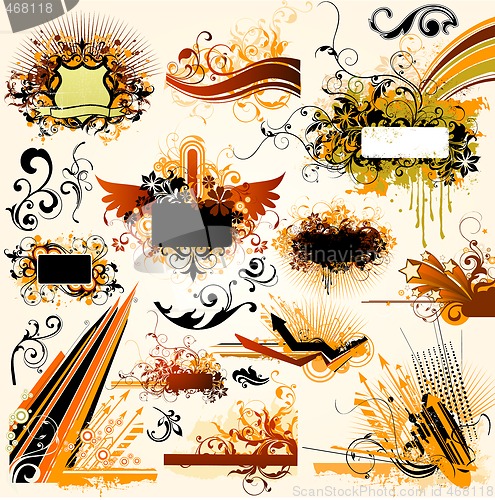 Image of floral design elements