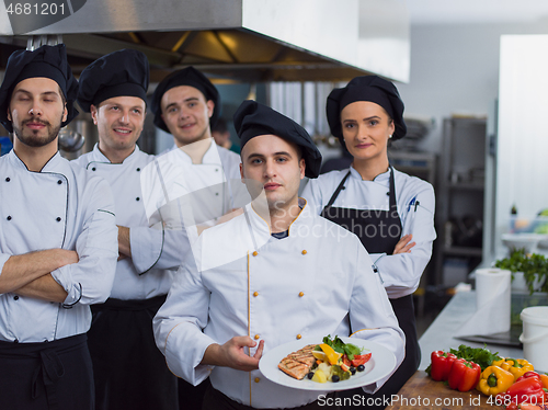 Image of Portrait of group chefs