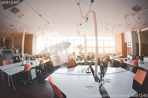 Image of busy coworking office space