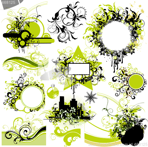Image of floral design elements