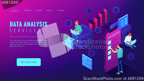Image of Data analysis services landing page