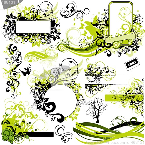 Image of floral design elements