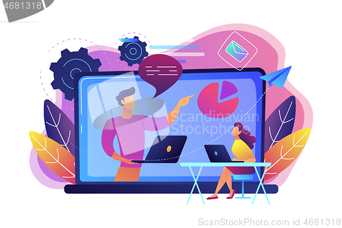 Image of Webinar concept vector illustration.