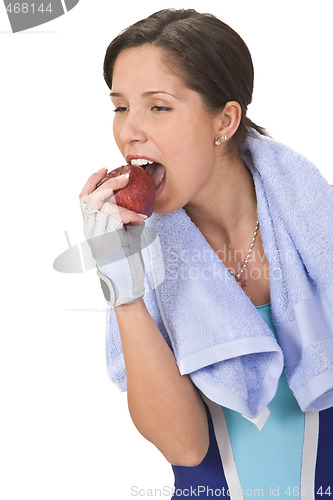 Image of Bitting an apple