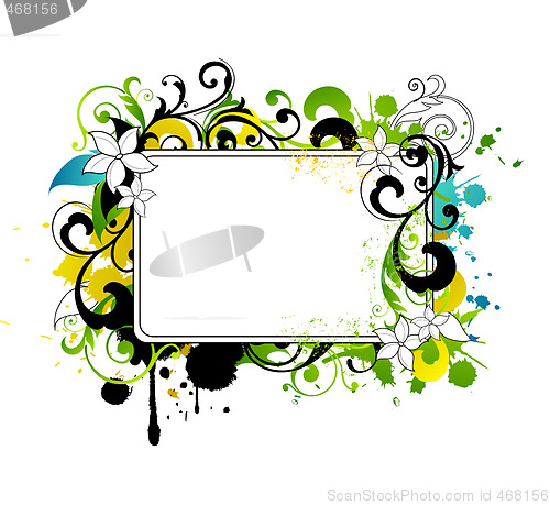 Image of floral frame