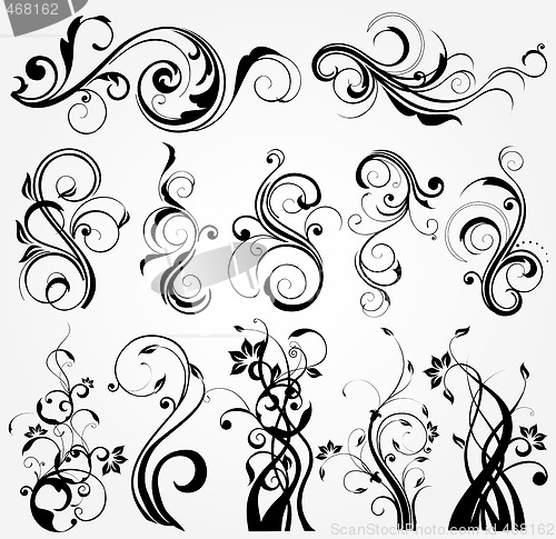 Image of floral design elements