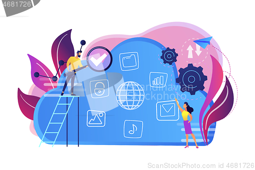 Image of Big data concept vector illustration.