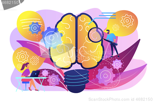 Image of Thinkng concept vector illustration.