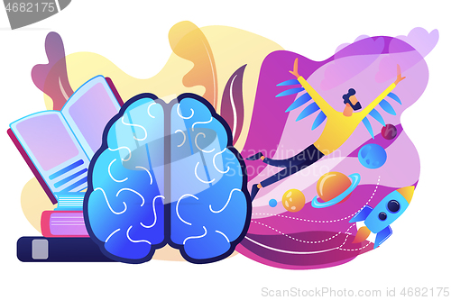 Image of Imagination concept vector illustration.