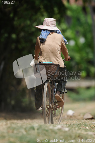 Image of bicycle ride in cambodia