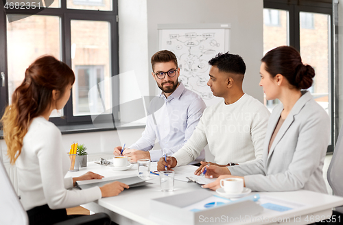 Image of recruiters having job interview with employee