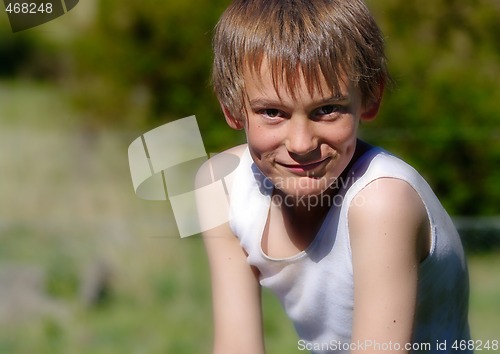 Image of boy looking at camera