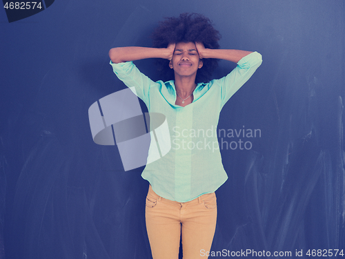 Image of beautiful friendly African American woman