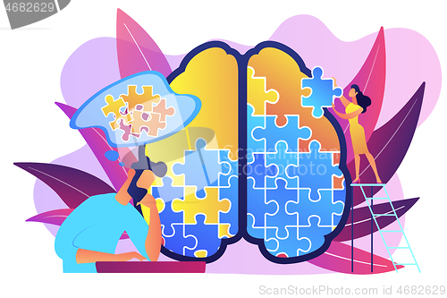 Image of Psychotherapy concept vector illustration.