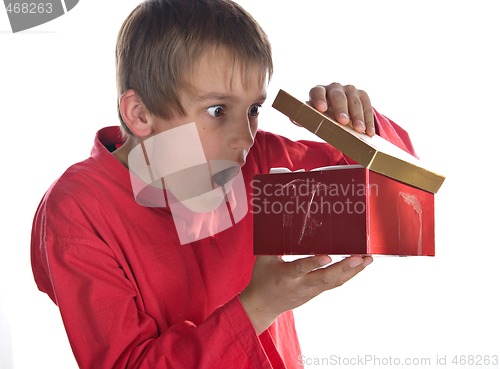 Image of boy with present