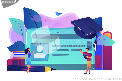 Image of Smartcards for schools concept vector illustration.