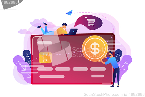 Image of Credit card concept vector illustration.