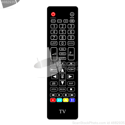 Image of TV remote control