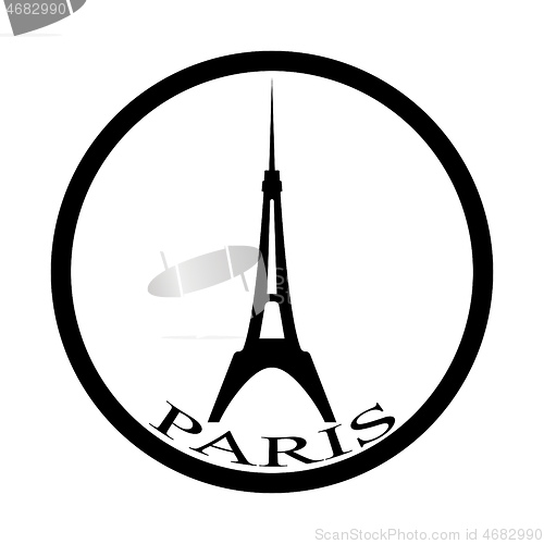 Image of eiffel tower in black tone