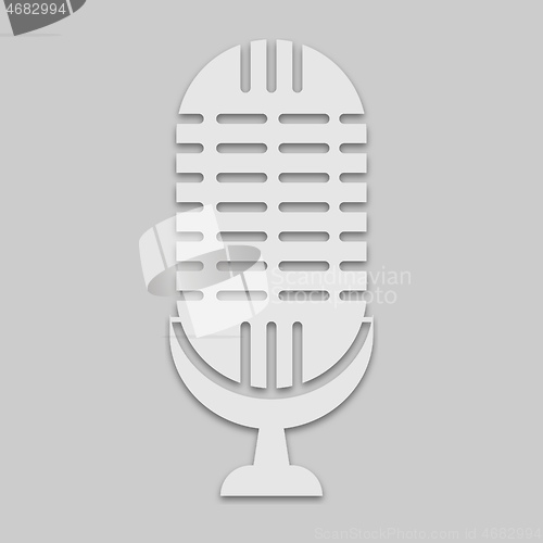 Image of microphone for singing