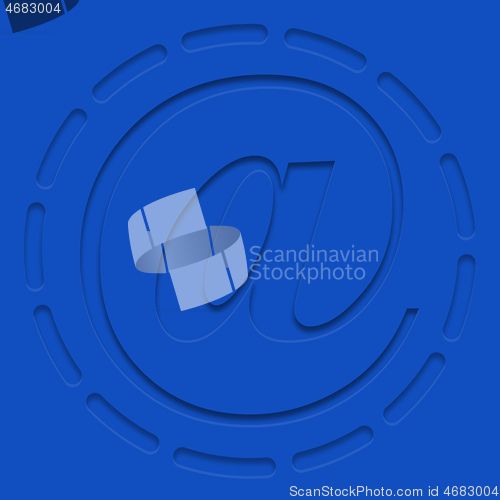Image of Mail icon in blue style