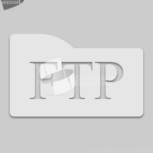 Image of ftp icon vector image