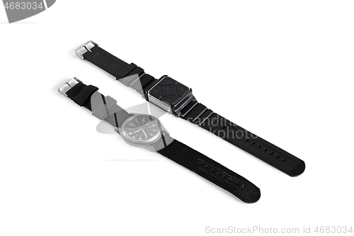 Image of Wrist remote control and watch.