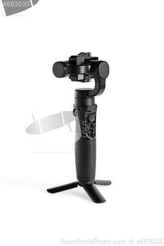 Image of Action camera with stabilizer.