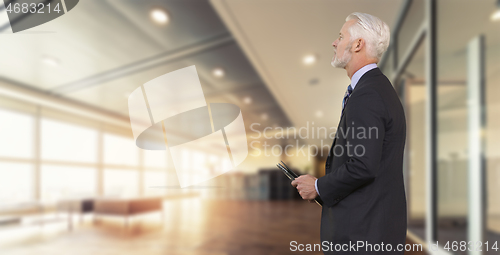 Image of Senior businessman in his office