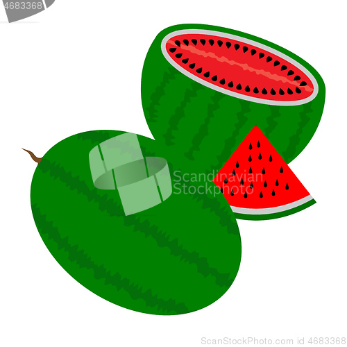 Image of two watermelons
