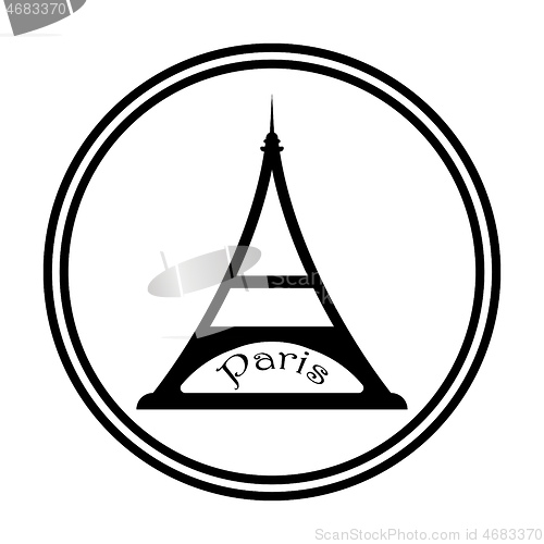 Image of eiffel tower in black tone