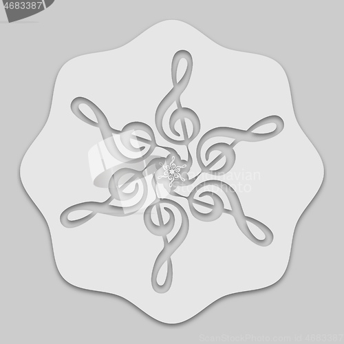 Image of pattern treble clef