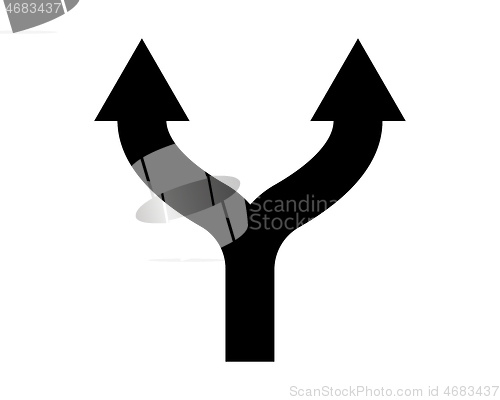 Image of two combined arrows