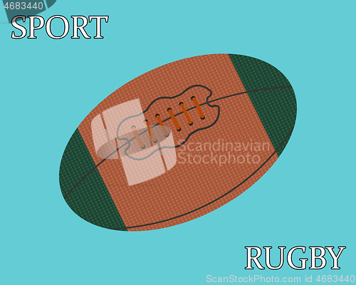 Image of sports rugby ball