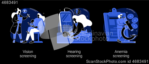 Image of Newborn healthcare abstract concept vector illustrations.
