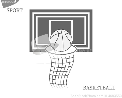 Image of basketball backboard with lettering