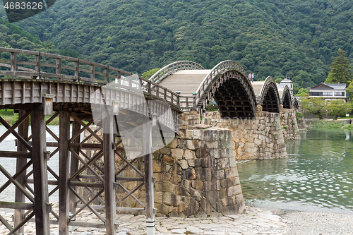 Image of Traditional Kintai Bridge in japan