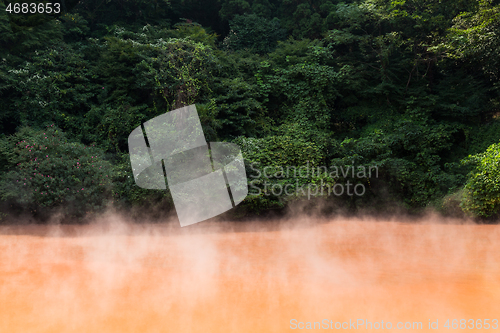 Image of Blood Pond Hell in Beppu, Japan