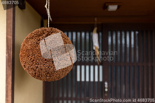 Image of Ball made of cedar leaves